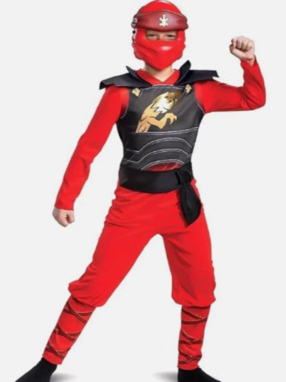 🎃 LEGACY Lego Ninjago Kai Disguise Classic Costume Size 10/12 EUC!